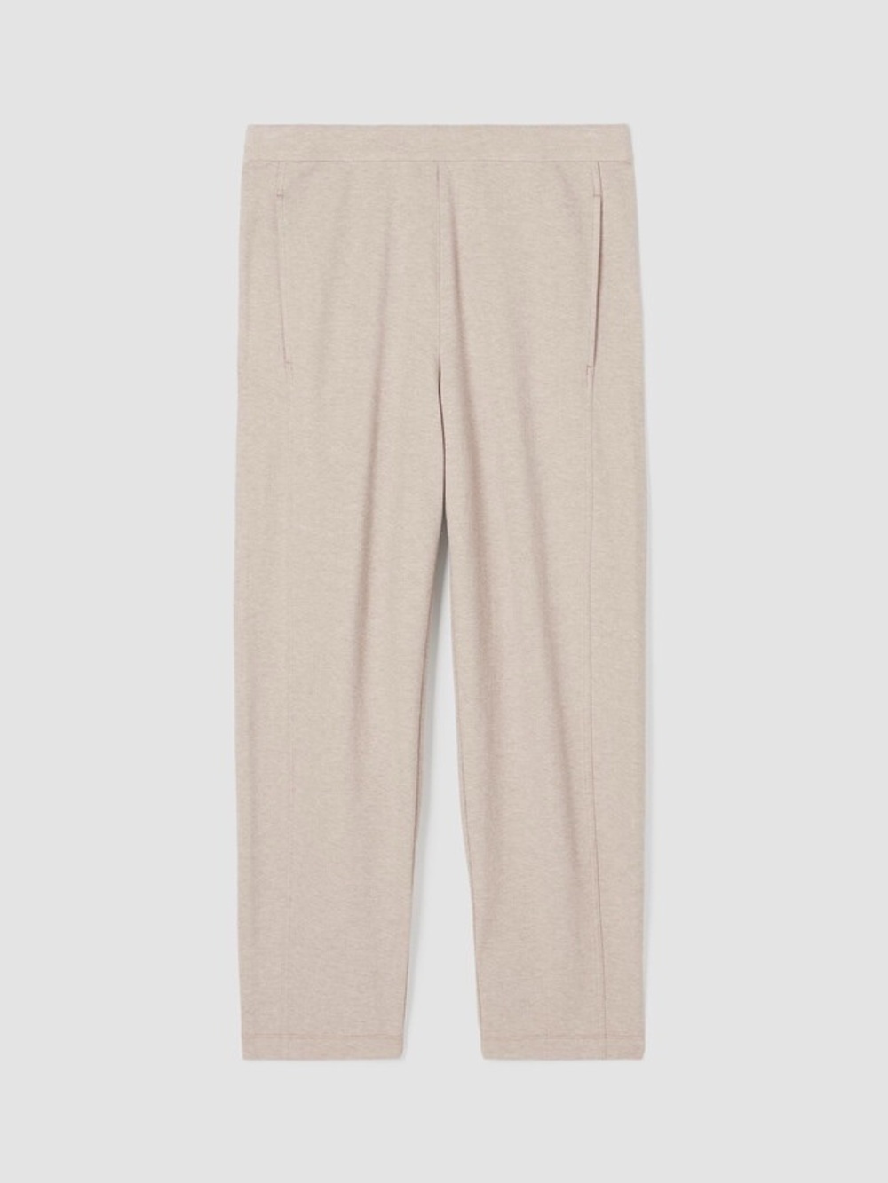 Eileen Fisher Organic Cotton Melange Crepe Lantern Pant XL Tan Minimal Lagenlook - Picture 4 of 12